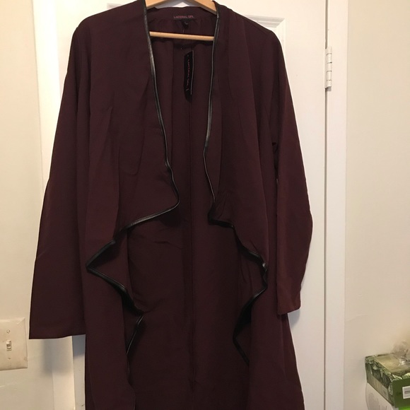 Material Girl Other - Burgundy duster
